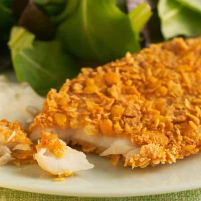 File de pește fulgi cod alaska