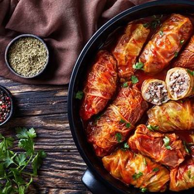 Sarmale porc în foaie de varză Sarmale porc în foaie de varză