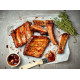 Coaste de porc la cuptor glasate cu sos barbeque Coaste de porc la cuptor glasate cu sos barbeque